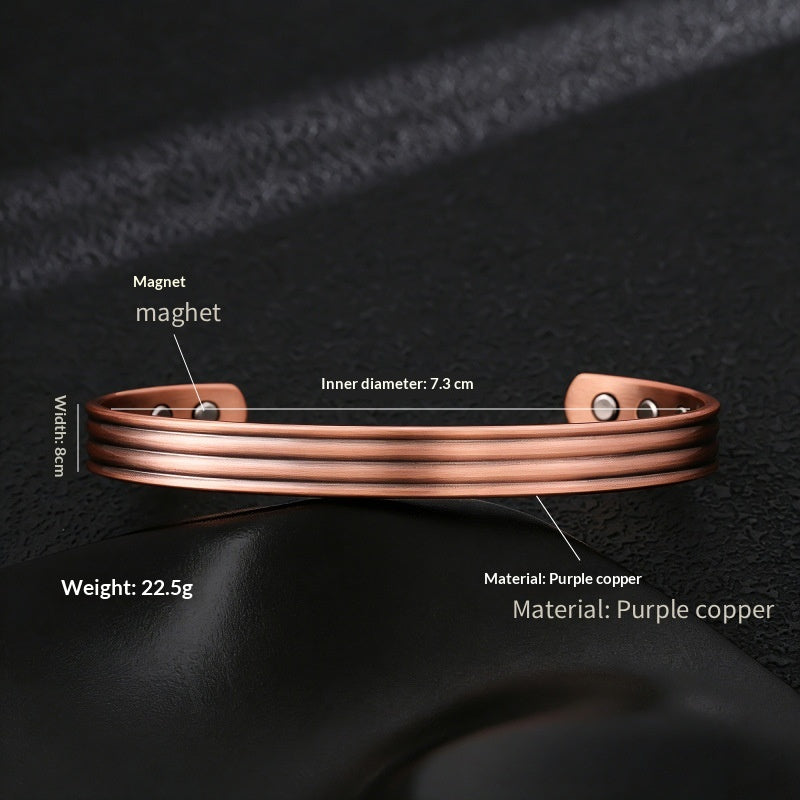 Magnetisches Kupferarmband im Antik-Stil