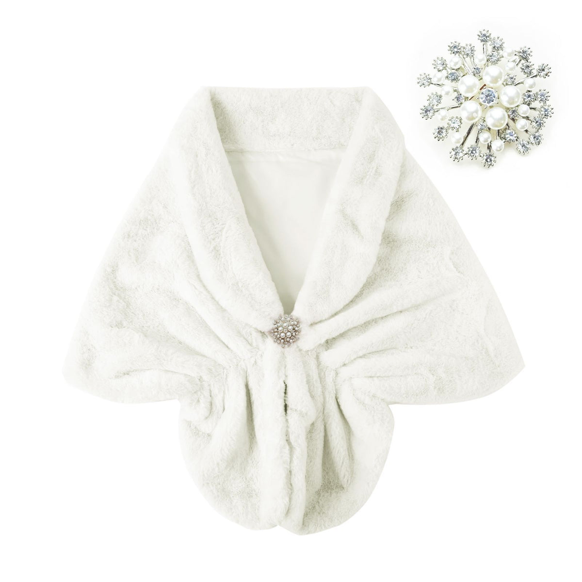 Kunstpelz-Schal für Damen – Bild 5 | LuxeStyle