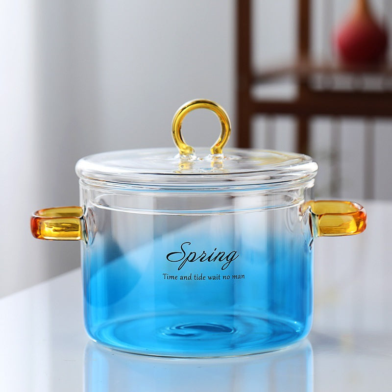 Glas-Topf mit 2-fach Griff