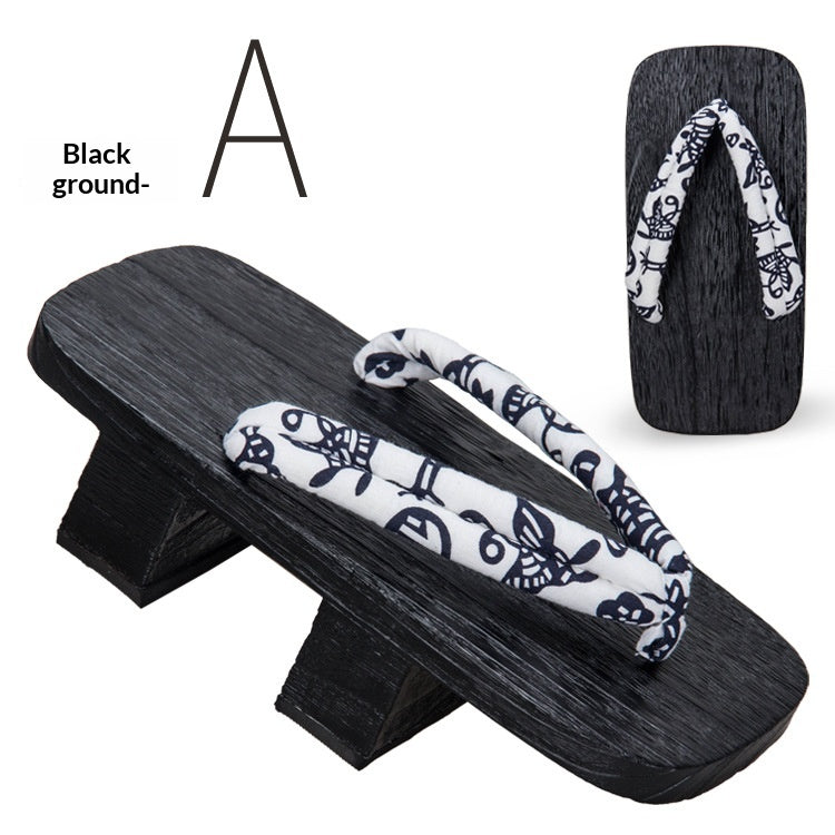 Herren-Flip-Flops mit 5.5cm Holzabsatz