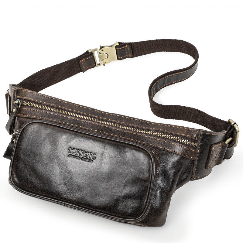 Herren-Bauchtasche aus Rindsleder – Bild 4 | LuxeStyle