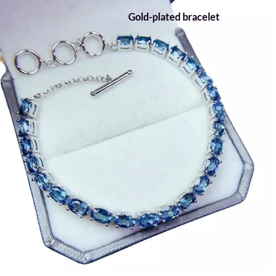 Armband mit London Blautopas & 925er Silber – Bild 11 | LuxeStyle