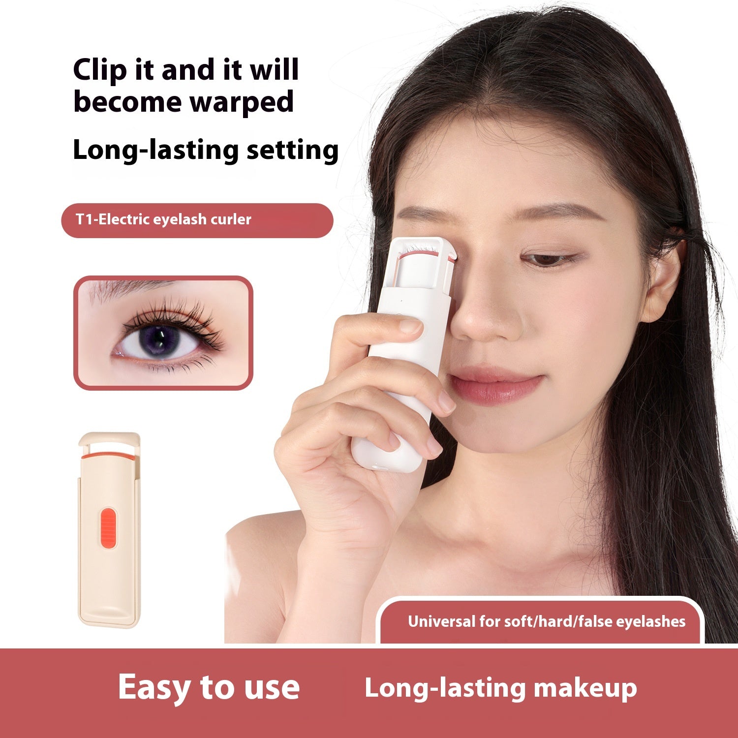 Elektrische Wimpernzange mit Heizfunktion