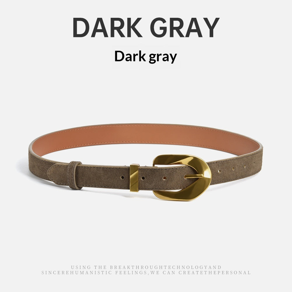 Cowhide-Belt mit Goldschloss – Bild 8 | LuxeStyle