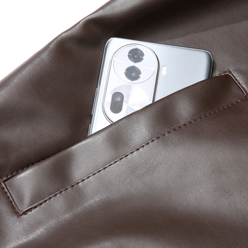 Lederjacke im Korean Style für Herren – Bild 3 | LuxeStyle