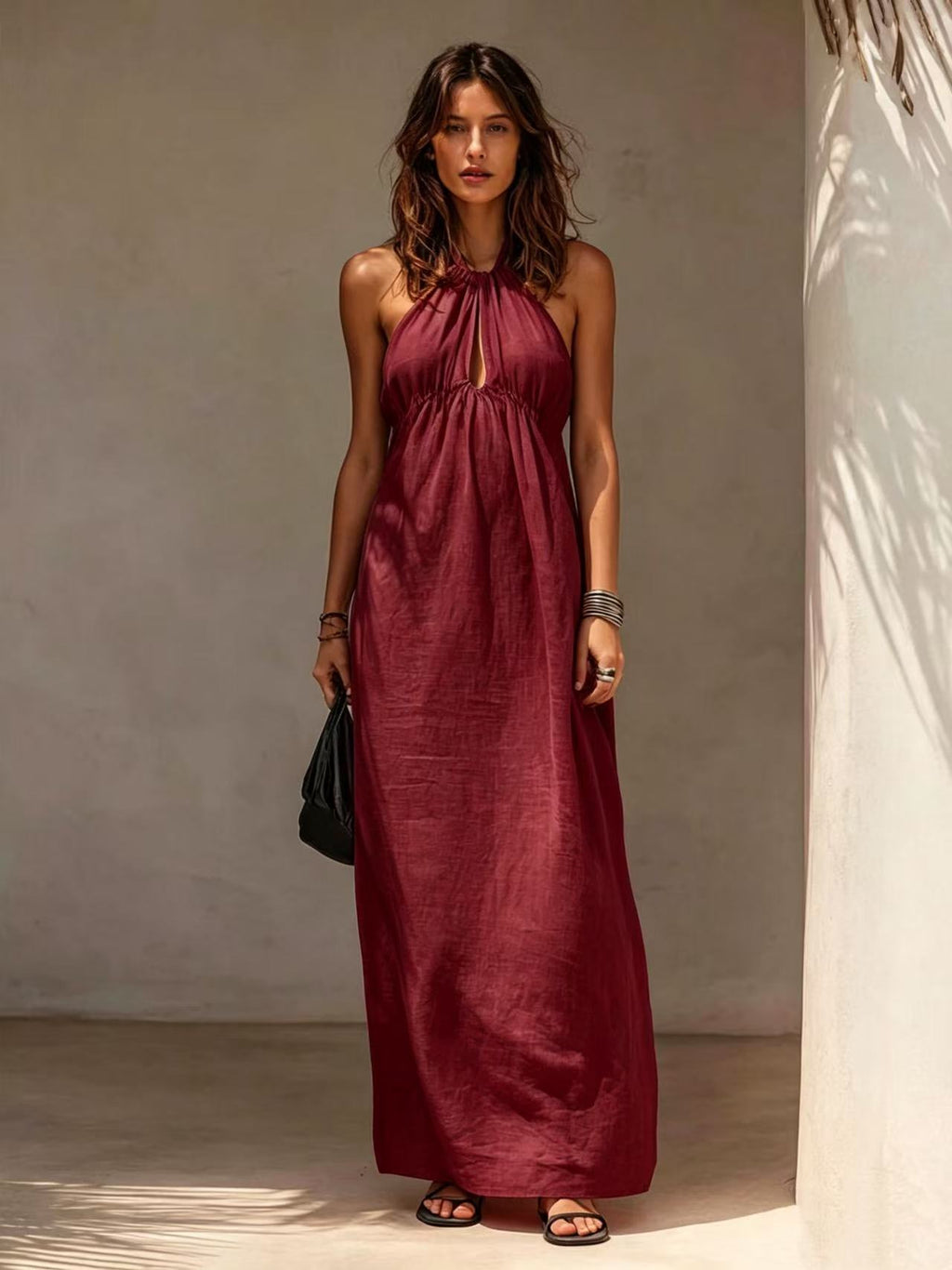 Langes Neckholder-Kleid – Bild 10 | LuxeStyle