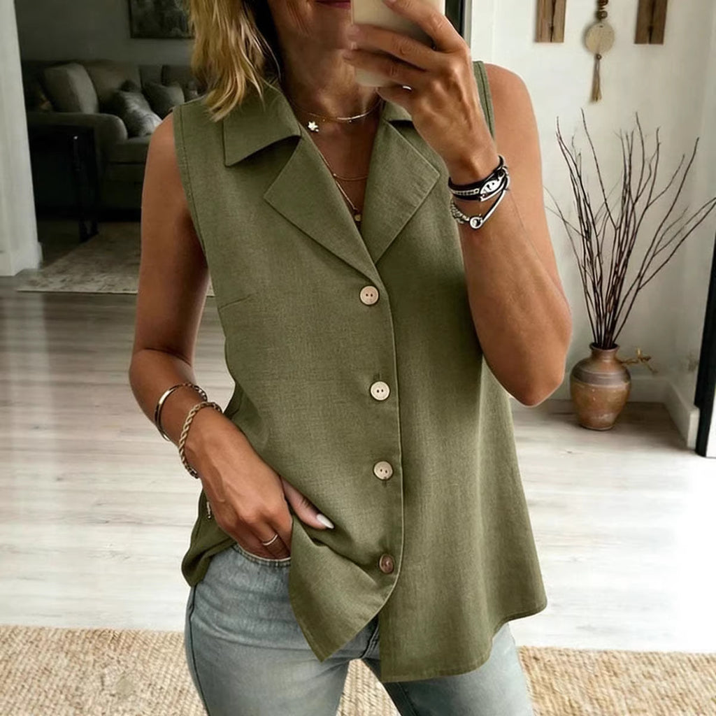 Ärmelloses Casual Top für Damen