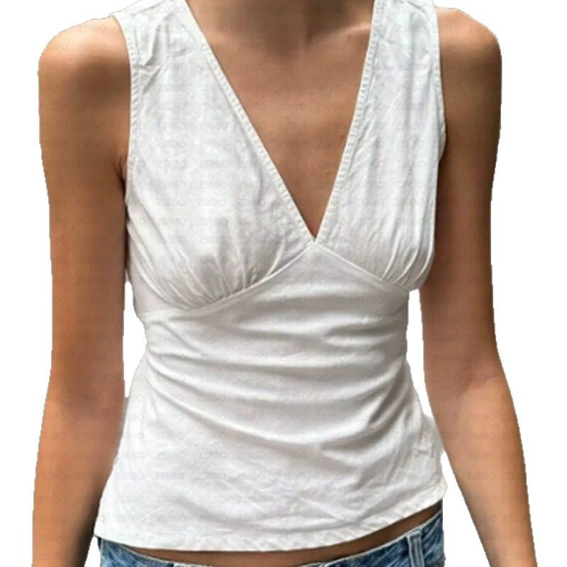 Damen Tanktop mit tiefem V-Ausschnitt