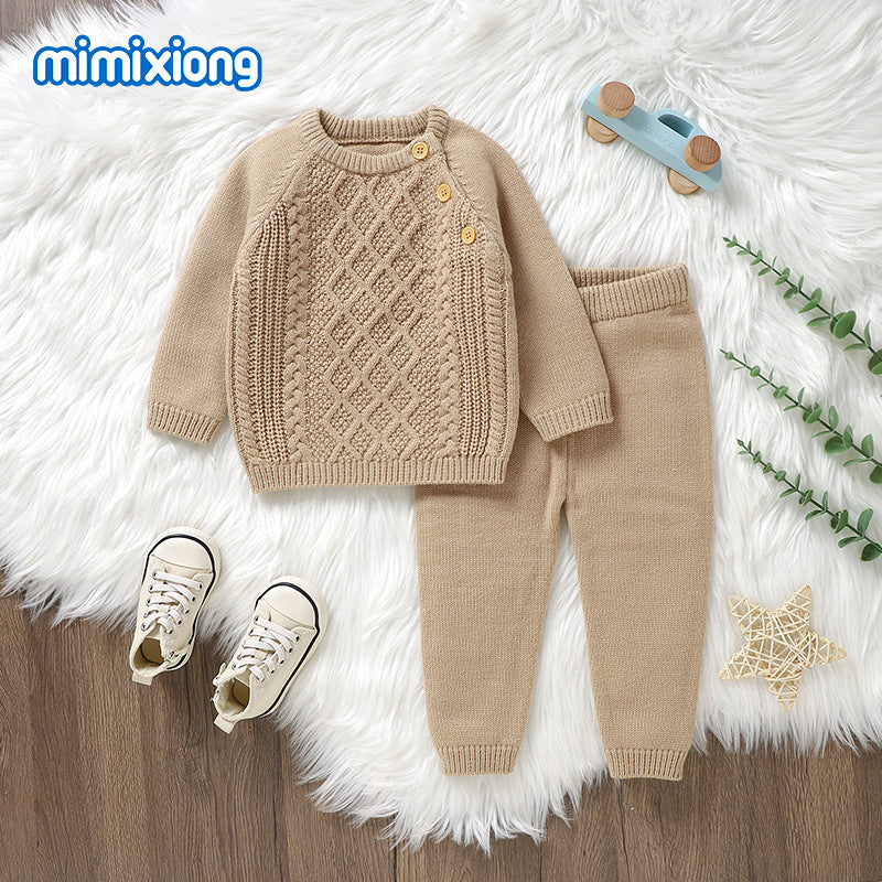 Baby Strickset Oberteil und Hose | LuxeStyle