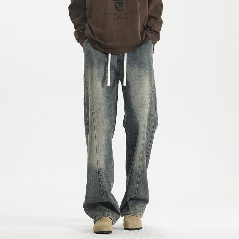 Vintage Distressed Scimitar Jeans für Herren