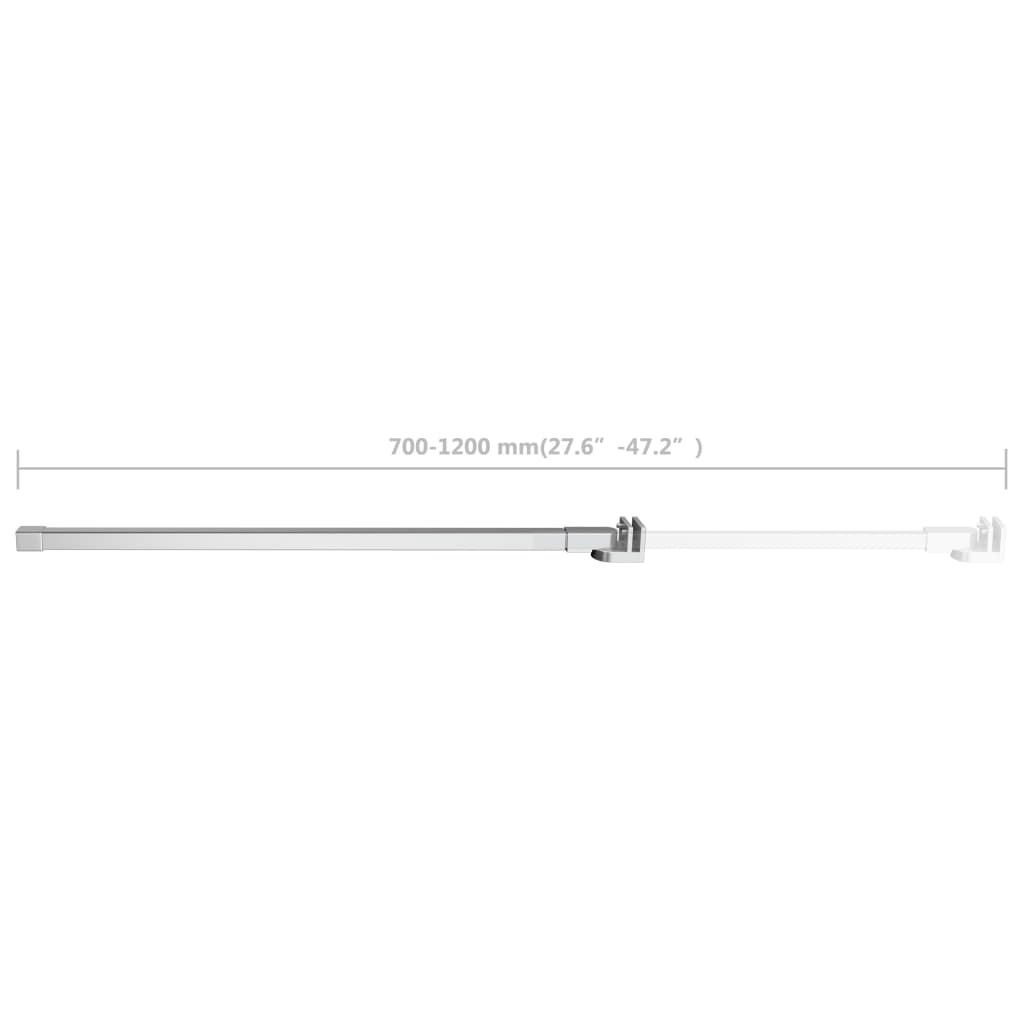 Duschwand Stabilisierungsstange, Edelstahl 70-120 cm