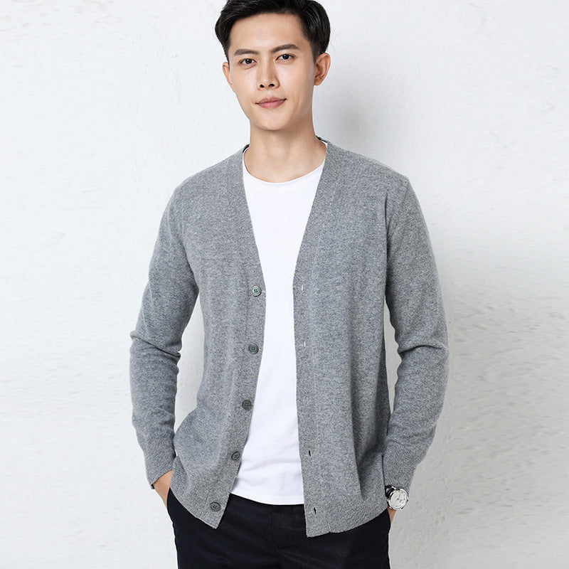 Herren-Strickjacke Langarm