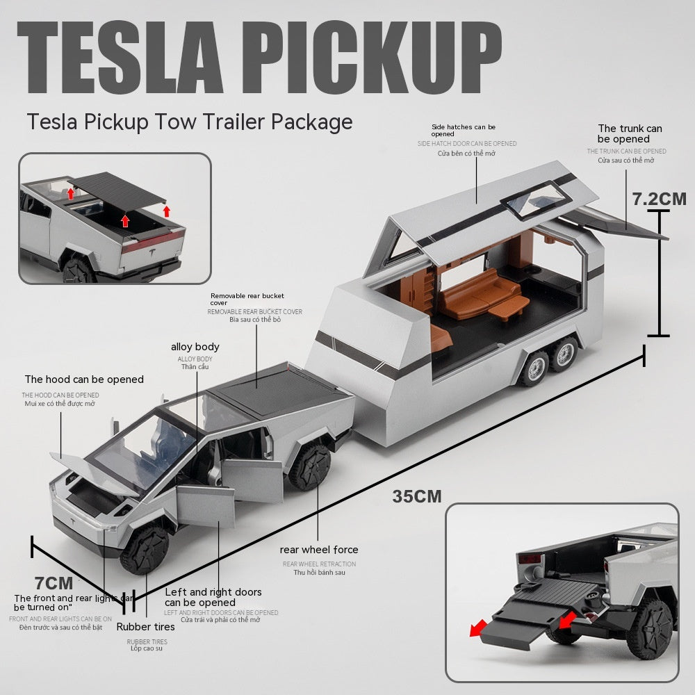 Tesla Pickup Trailer Modellauto (1:32) – Bild 9 | LuxeStyle