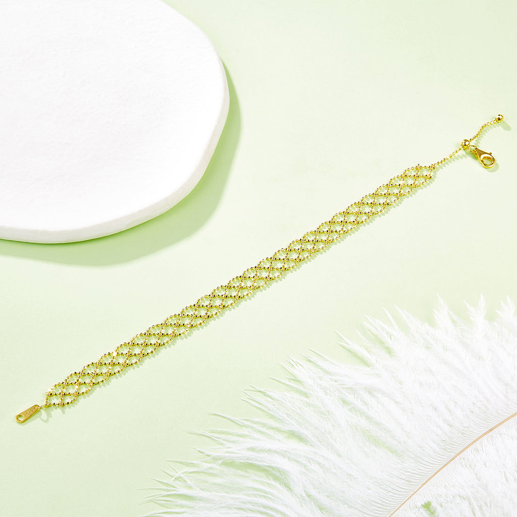 925-Silber Mesh-Armband Maglia