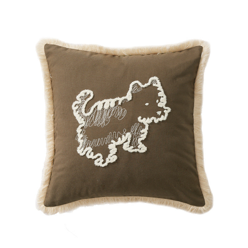 Sofa Kissenbezug mit Hund-Motiv