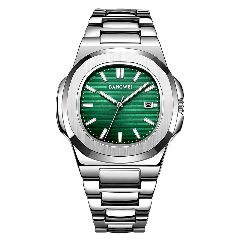 Stahl-Armbanduhr