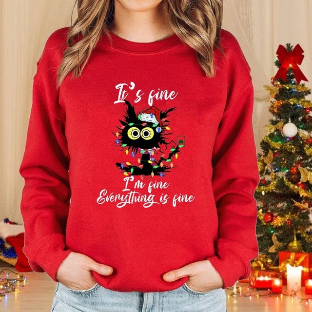 Weihnachtskatze Pullover