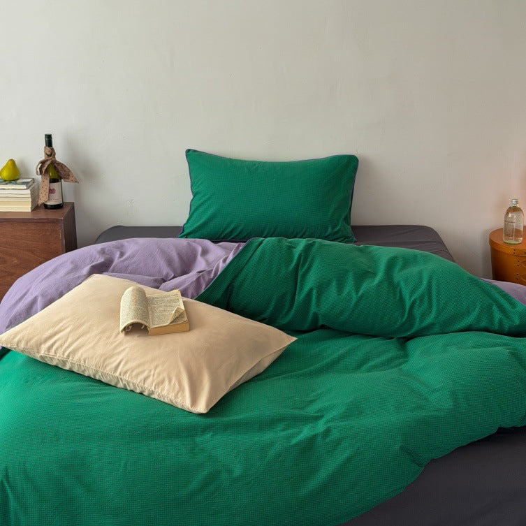 Duvet Cover Plaid Baumwolle