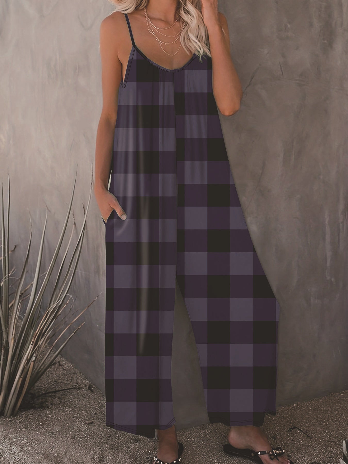 Lässiger Jumpsuit mit Spaghettiträgern