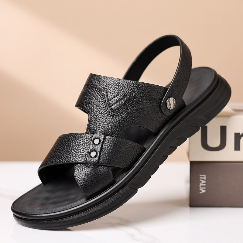 Herren Leder-Strandschuhe atmungsaktiv