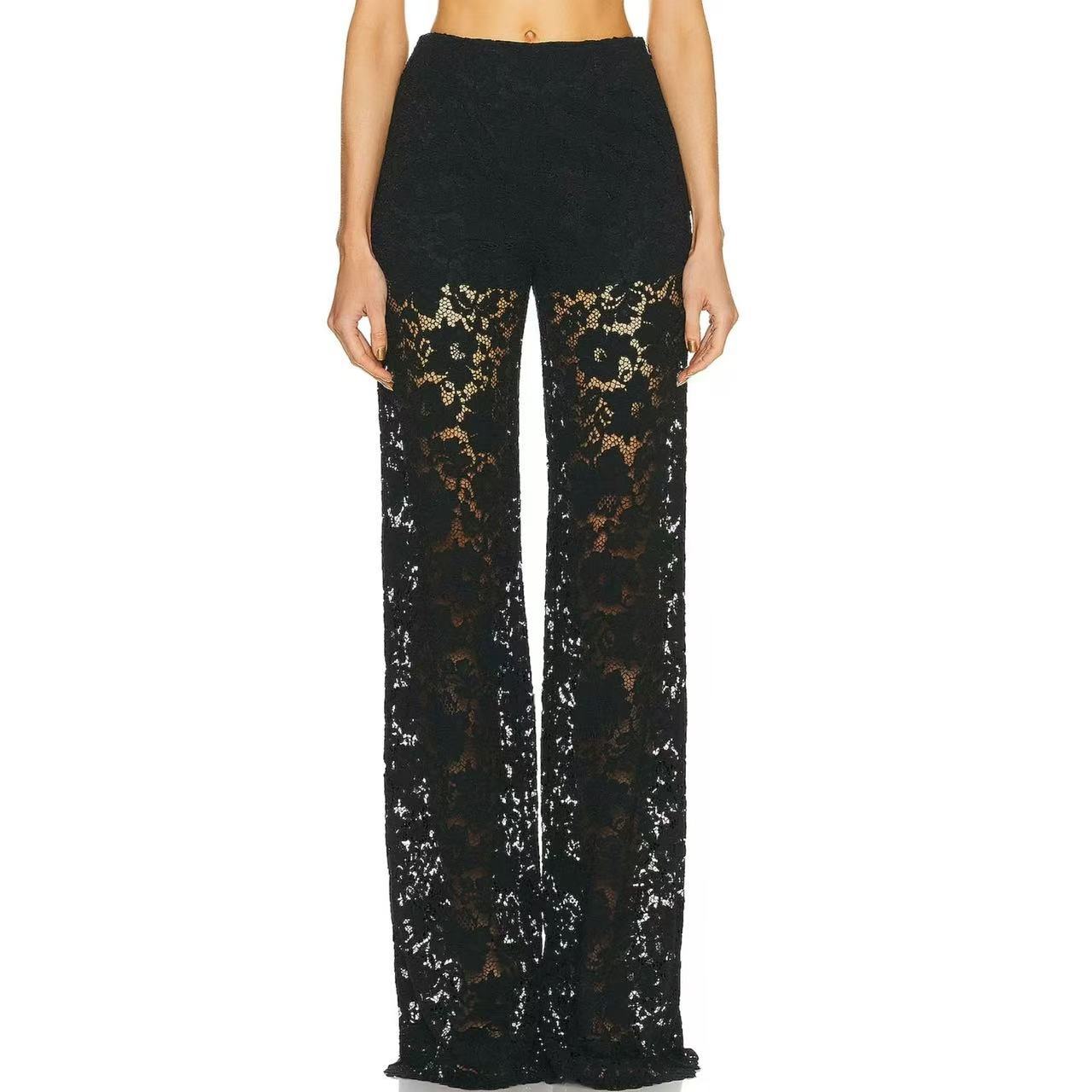 Spicy Girl High-Waist Patchwork Mesh Hose