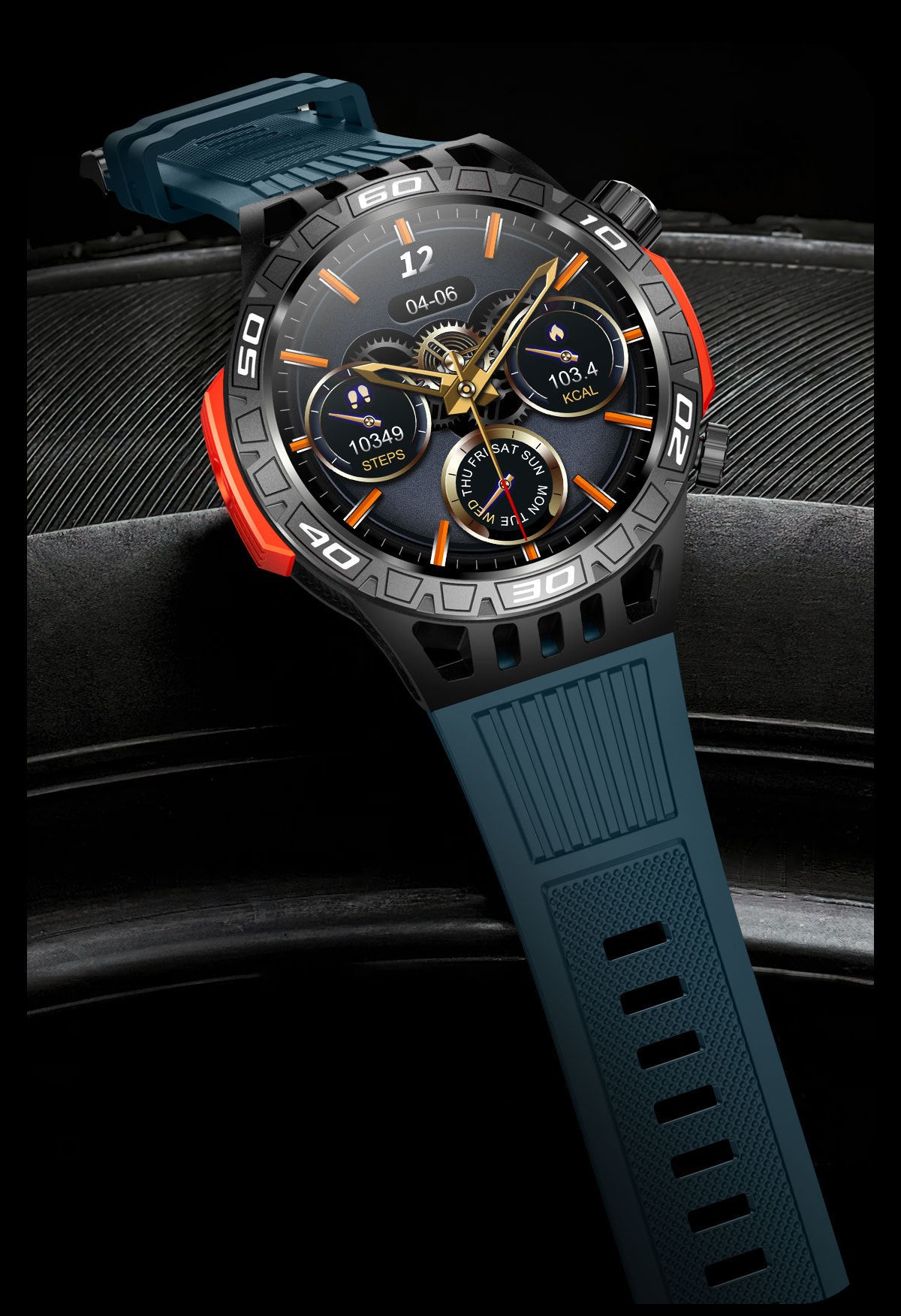 Outdoor Smartwatch mit Kompass & Herzfrequenz