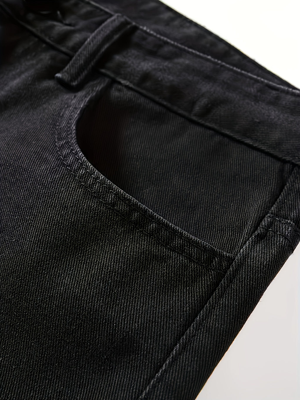 Herren Jeans Schwarz im Straight Fit
