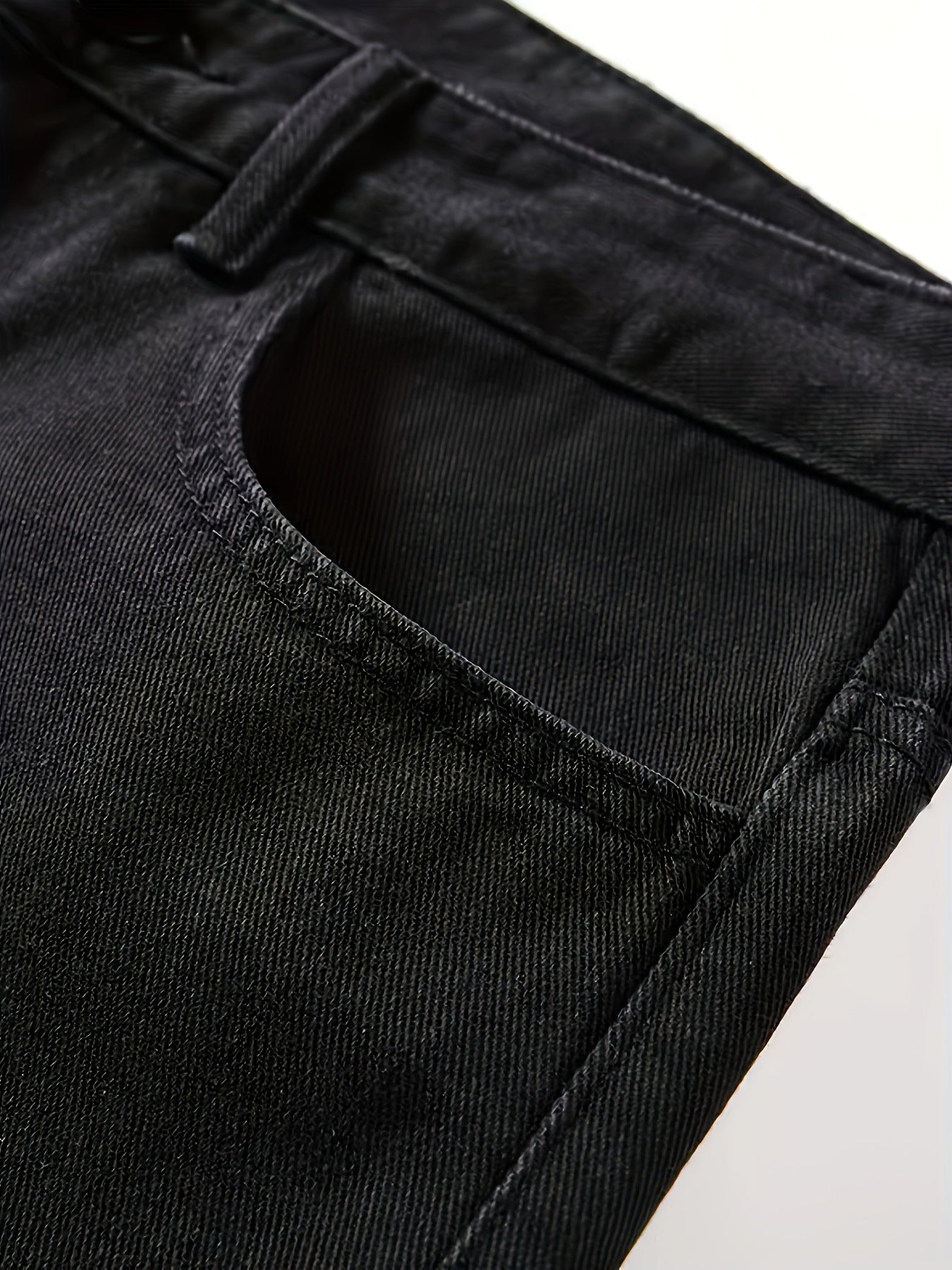Herren Jeans Schwarz im Straight Fit