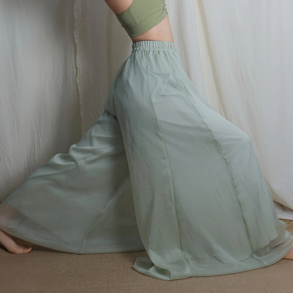 Schwangerschafts Yoga Hose mit weitem Bein