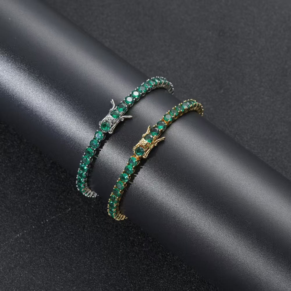 Buntes Zirkon-Tennisarmband im europäischen Stil – Bild 5 | LuxeStyle