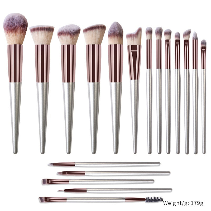 18-teiliges Champagner Pinselset – Bild 6 | LuxeStyle