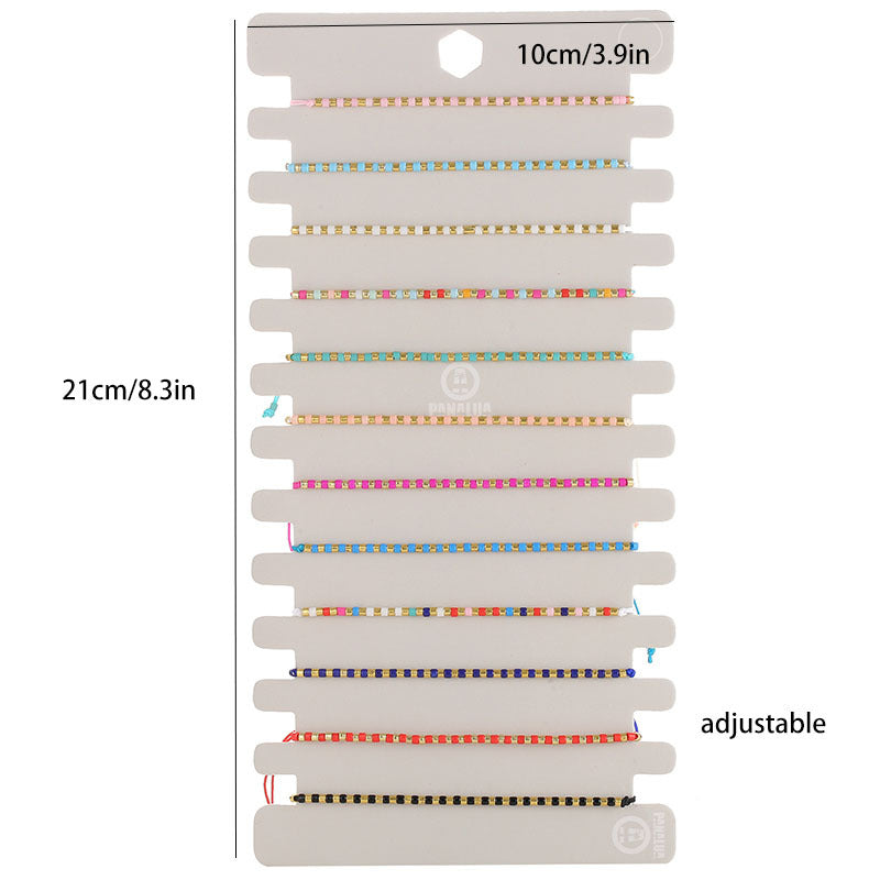 Handgewobenes Reisperlen-Armband (12er-Set)
