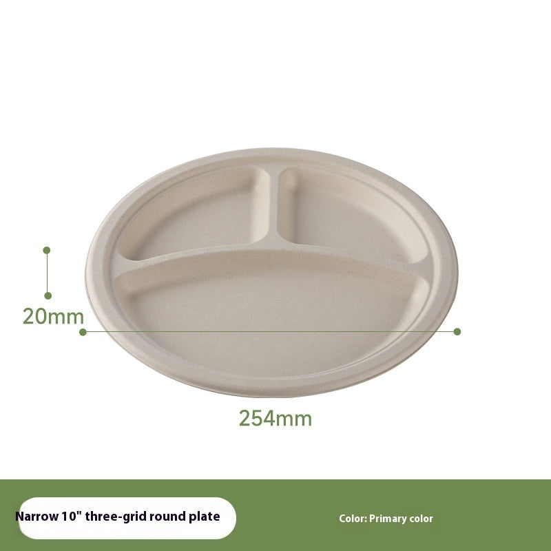 Oasis Bagasse 3-Raster Teller, 50 Stk.