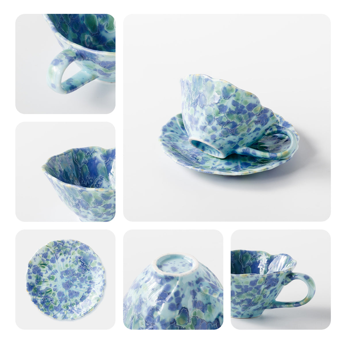 Kaffeebecher mit Blumenmuster – Bild 2 | LuxeStyle
