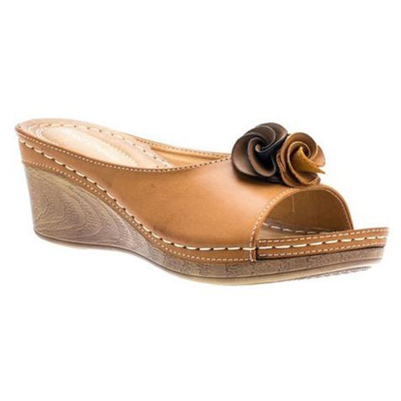 Damen Sandalen mit Keilabsatz und Fischm – Bild 3 | LuxeStyle