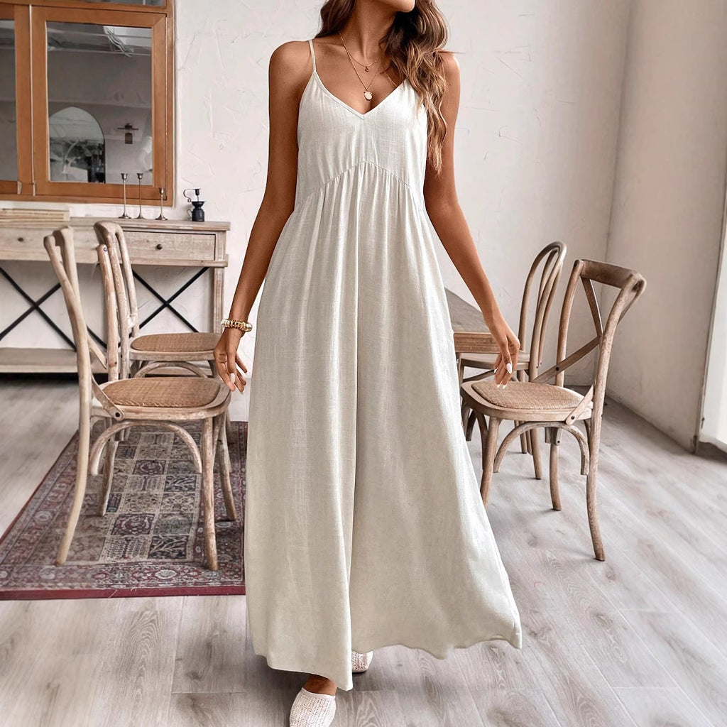 Ohne Träger Bequem A-Linie Langarm Kleid