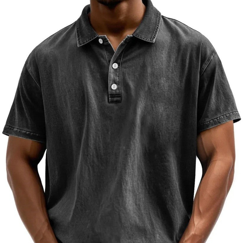 Herren Baumwollhemd Kurzarm | LuxeStyle