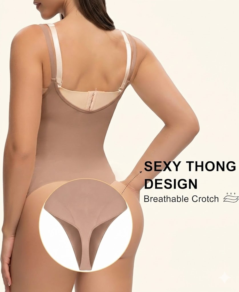 Nahtloser Open-Bust Shapewear Bodysuit – Ansicht 8