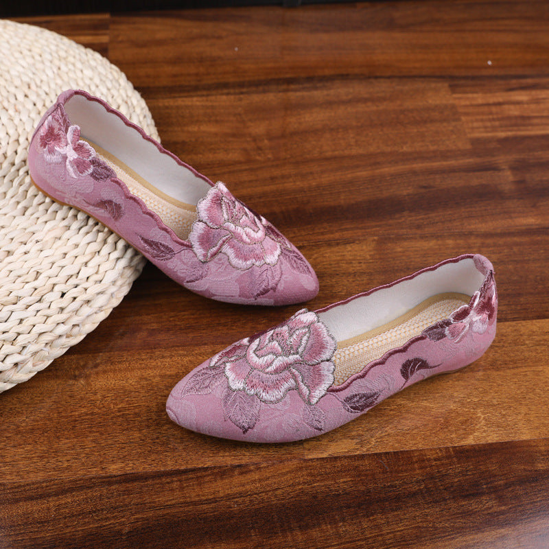 Vintage Flats mit spitzer Zehe