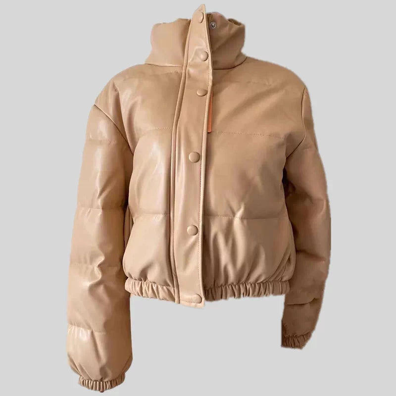 Weicher Polyester-Parka mit Standkragen – Bild 5 | LuxeStyle