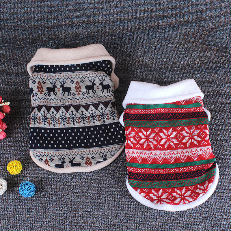 Hunde-Winterpullover mit Weihnachts-Jacquard – Bild 5 | LuxeStyle