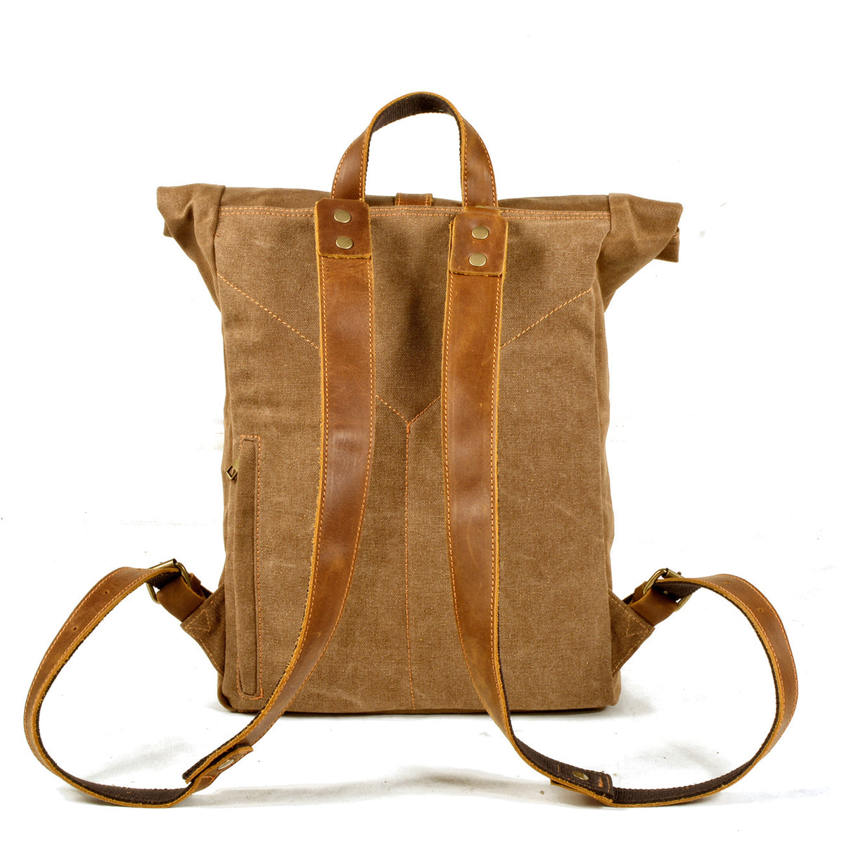 Retro-Canvas-Rucksack für Männer – schwarz – Bild 12 | LuxeStyle