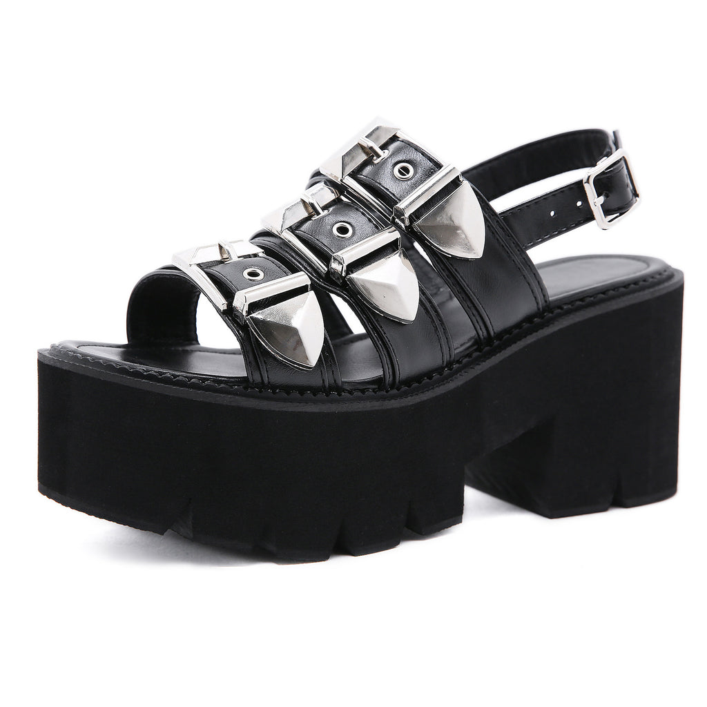 Peep-Toe High-Heel Sandalen | LuxeStyle