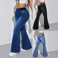 High-Stretch Flare Jeans für Damen