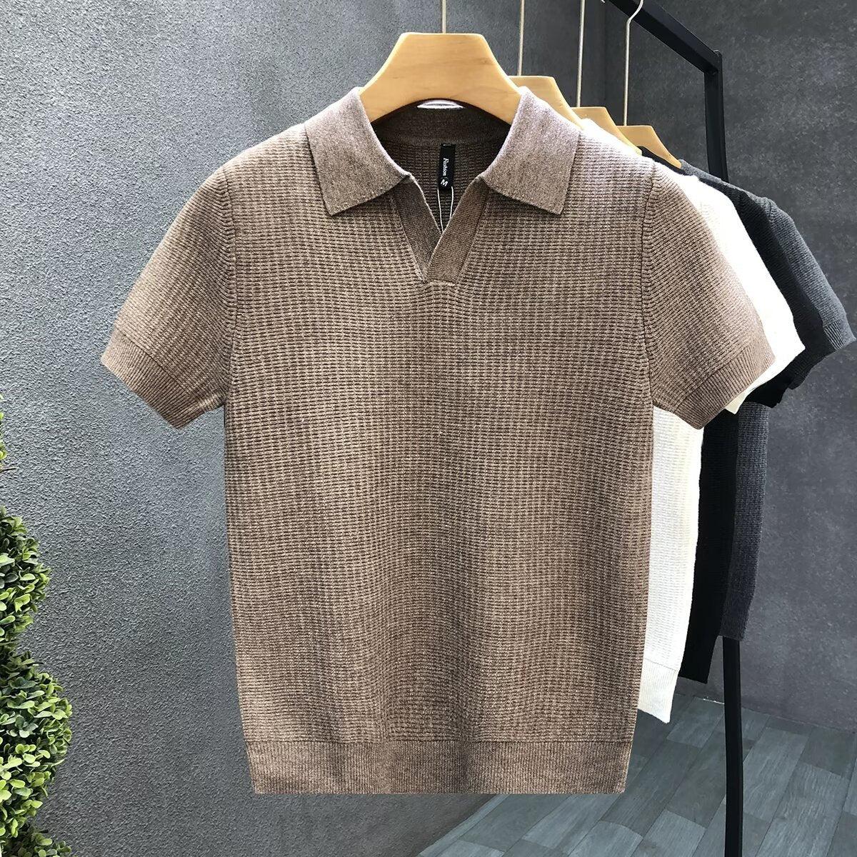 Slim-Fit Kurzarm-Shirt