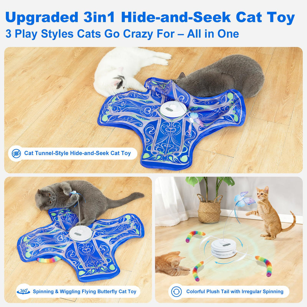 Interaktives Katzen-Spielzeug, rotierend