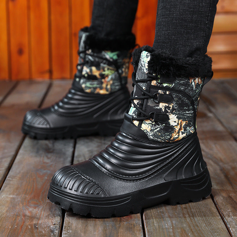 Herren Plus-Size Snow Boots mit Fleecefutter