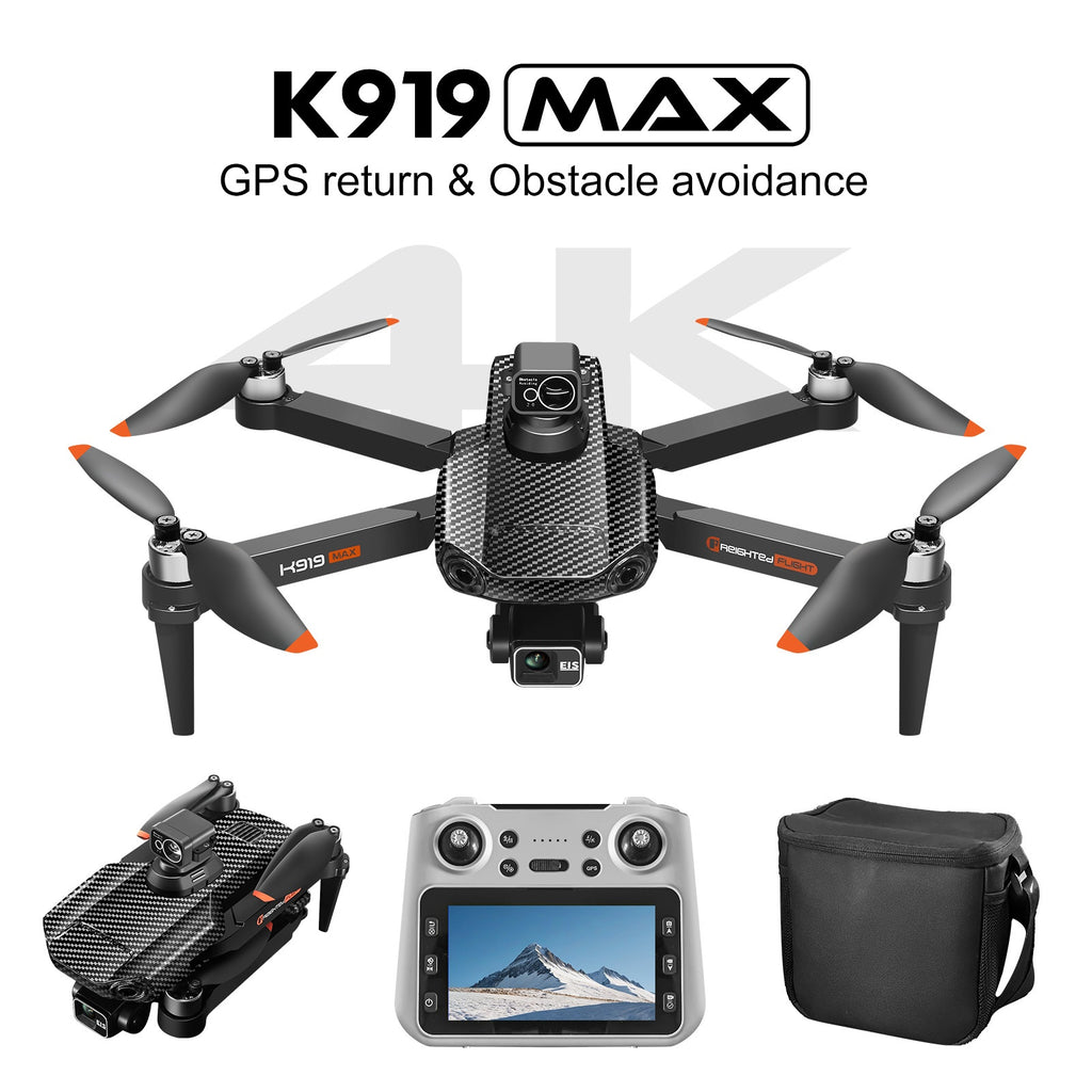 4K Drohne mit 3-Achsen-Gimbal & Hindernisvermeidung