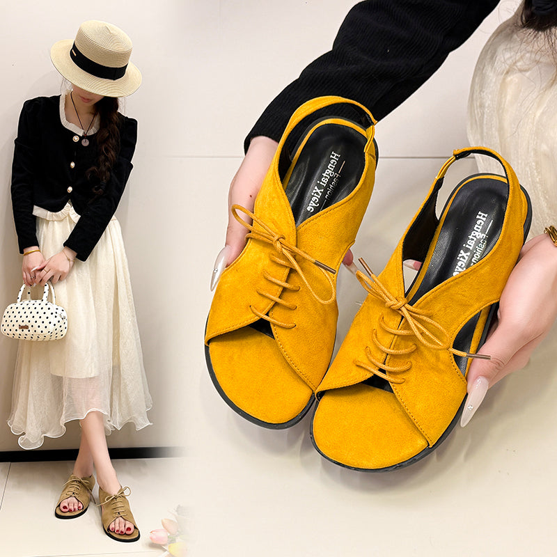 Römische Cut-Out Sandalen mit Schlupfriemen – Strandflips für Damen