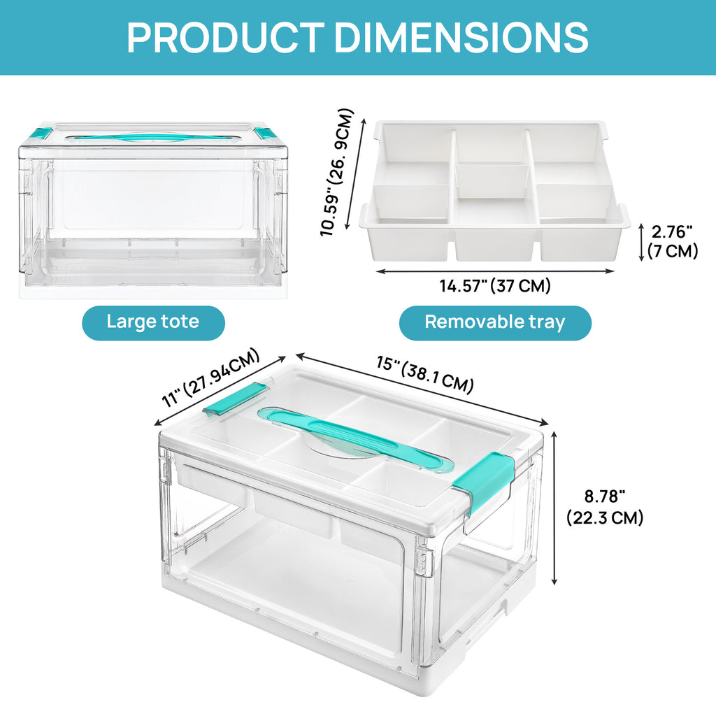 Transparente Aufbewahrungsbox für Bastelbedarf – Bild 5 | LuxeStyle